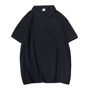 纯色夏季POLO衫男士短袖新款休闲百搭宽松翻领t恤上衣服半袖男装