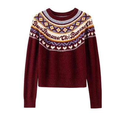 BANANACICI费尔岛风毛衣针织衫