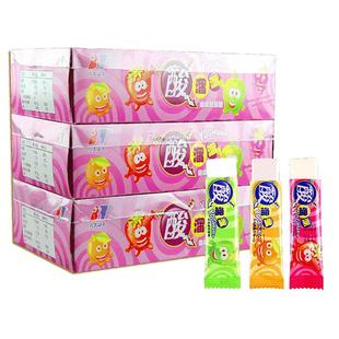 八大山人酸溜溜水果味软糖酸奶味棒糖多口味混合怀旧拉丝糖零食