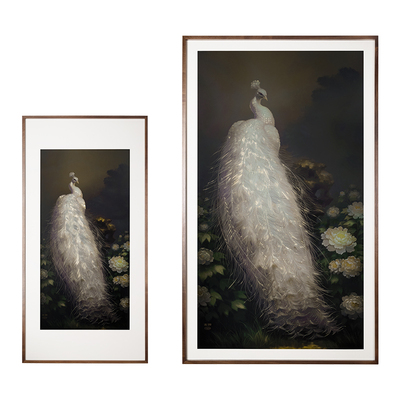 太铜《牡丹仙子》铜雕画