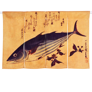 日式寿司店布帘和风暖帘店面装饰挂帘半帘日本帘定做加工可印logo