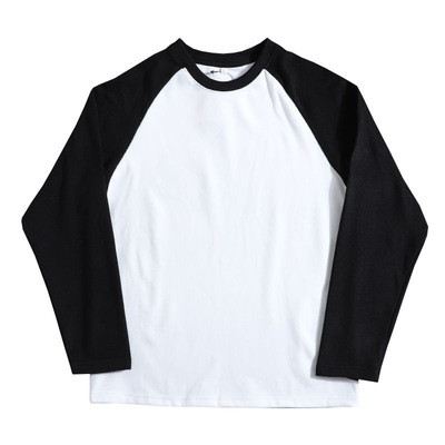 重磅双面德绒加厚长袖t恤男士