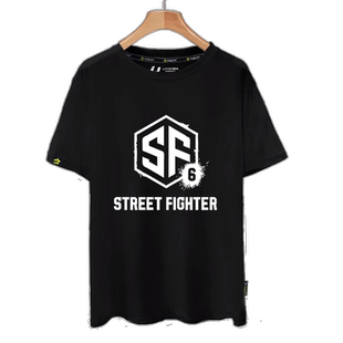 街头霸王6街霸6格斗steam游戏ps5周边短袖t恤衫男女纯棉半袖体恤