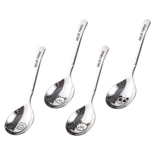 316L不锈钢勺子成人家用吃饭勺汤勺调羹勺儿童汤匙甜品勺西餐勺子