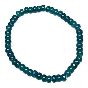 A货翡翠算盘珠项链天然冰蓝冰糯种扁珠颈链精美秀气双圈真玉手链