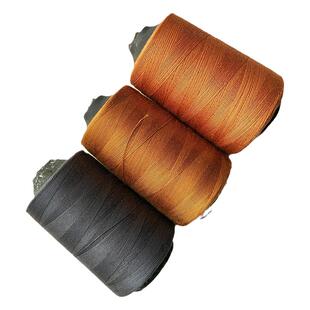 牛仔裤线3股宝塔涤纶线手缝帆布家用缝衣被姜黄色缝纫机线粗线