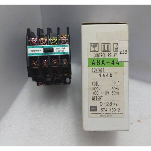 Toshiba A8A44 4a4b Control Relay AC600V MAX. Coil 100V50Hz 1