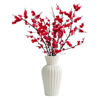 【带花苞6.8】红梅干枝水培真花