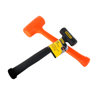 史丹利防震锤橡胶锤橡皮锤子无弹力敲打锤拍板贴瓷砖专用安装锤