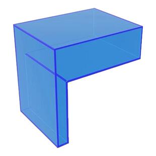 L型亚克力吧台展示架咖啡店桌面展示台定制橱窗装饰中岛台网红