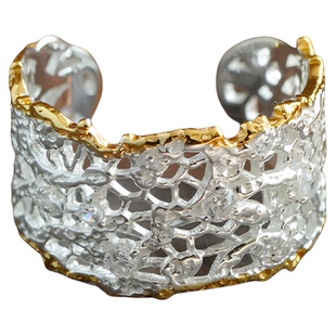 OOAK 列维斯蕾丝戒指 纯银原创小众设计师轻奢气质开口戒 默叙