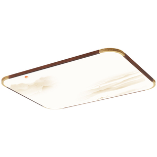 雷士照明吸顶灯新中式客厅灯原木风轻奢卧室灯智能客厅主灯复古风