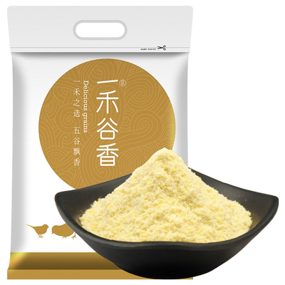 一禾谷香玉米面粉5斤石磨中粗