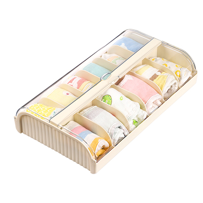 宝宝袜子口水巾内衣裤收纳盒
