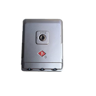 拉杆箱钥匙锁扣更换皮箱卡扣方形通用黑色密码锁维修铝框行李箱锁