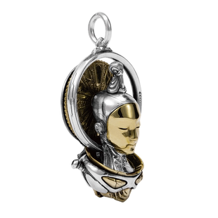 WUYIN 无垠 MP 大悲宇宙 未来佛 银饰项链吊坠 赛博朋克原创设计