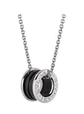 【自营】中古99新宝格丽慈善款系列925银陶瓷吊坠项链男女款项链