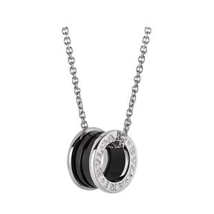 【自营】中古99新宝格丽慈善款系列925银陶瓷吊坠项链男女款项链