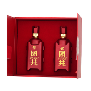 白酒53度国井壬寅虎年珍藏纪念酒500ml*2瓶酱香型纯粮食酒礼盒装