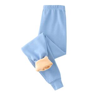 青少年保暖裤男中大童加绒加厚秋裤高中初中学生纯棉内穿加绒裤冬