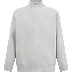 本来BENLAI男士蓄热保暖呢绒立领针织开衫外套25秋新款BRM950009