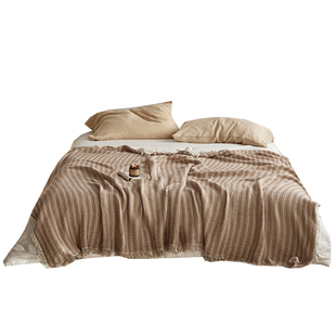 纱布盖毯毛巾被纯棉100全棉小毯子夏薄款办公室午睡毯沙发毛毯被a