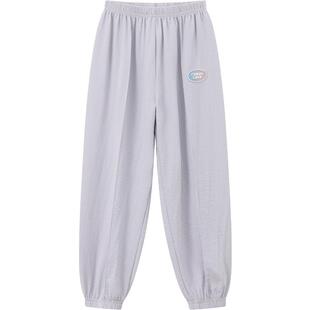 笛莎旗舰店女童裤子夏装新款女大童儿童女孩长裤防蚊九分裤薄迪莎