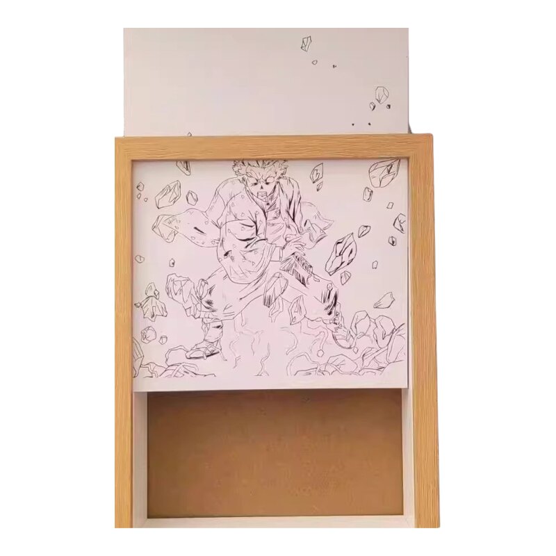 灯光画DIY中空立体相框无线充电
