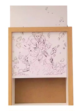 灯光画DIY中空立体相框无线充电