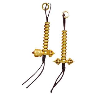 计数器念数卡子 藏式串珠民族风铃杵雕刻手串手链配饰 记数器夹子