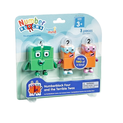Learning Resources联名Numberblocks数字积木人偶数字4和二人组