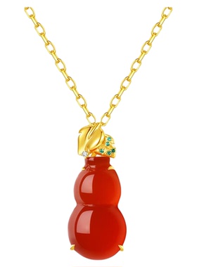 天然原矿高端南红玛瑙葫芦项链
