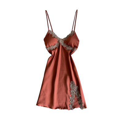 冰丝吊带睡裙露背韩版