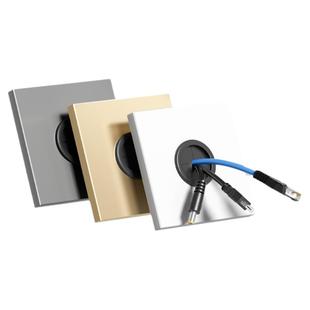 86型底盒装饰空白面板带出线孔粘贴遮挡盖板穿线墙壁堵洞穿孔白板