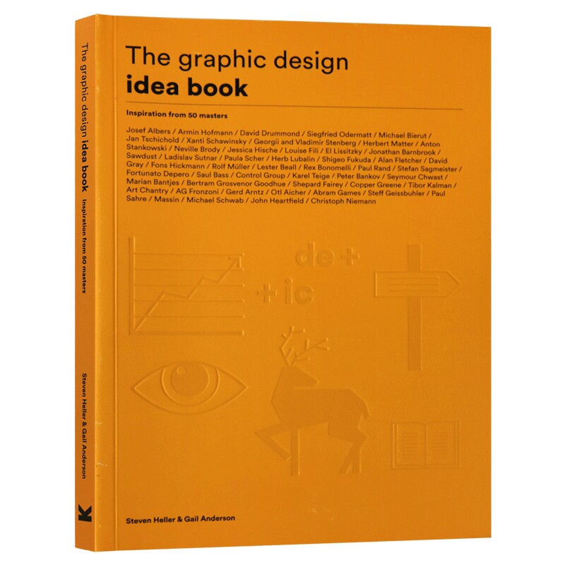 平面设计有这个50个点子就通了 英文原版 The Graphic Design Idea Book 来自鬼才设计师的分享 设计理论 英文版进口英语艺术书籍