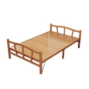 折叠床竹床单人1米2家用简易午休午睡床成人出租房老式硬板小凉床