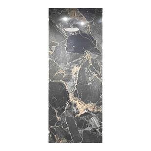七彩电光炫金800x2600岩板背景墙过道玄关新中式客厅电视连纹大板
