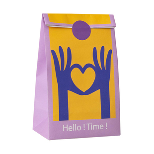 油画风平口袋复古礼品袋子生日节日送礼物包装手提袋新年送女友