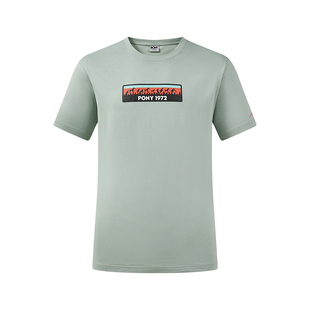 PONY波尼春季新品男子运动休闲宽松抗菌亲肤短袖T恤251M2AT09