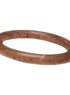 红木手镯檀香正品印度老山宽条贵妃镯木质女圆条首饰木镯子有香味