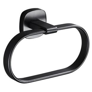 太空铝浴室毛巾环洗手间圆形毛巾架卫生间厕所毛巾挂杆圈免打孔