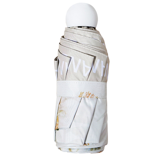 双层防晒遮阳太阳伞晴雨两用女手动折叠黑胶防紫外线小巧便携雨伞