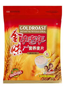 金味麦片中老年强化钙铁膳食纤维