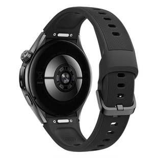 【新品苍穹黑】AW适用华为Wacth6手表带官方原装同款46mm易扣硅胶watch5智能gt7/6pro男款按压式运动腕带22mm