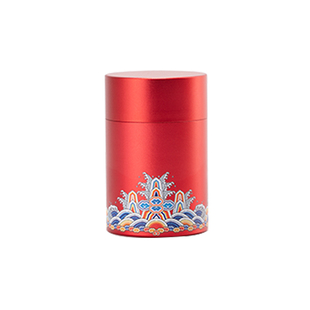 茶叶罐金属便携式小号迷你小茶罐珐琅彩密封罐铝罐随身出差小罐子