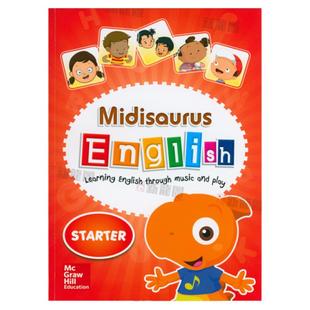 【进口直营】原版进口新版米迪英语教材 Midisaurus English s-6级别 麦格劳希尔幼儿启蒙入门培训机构宝宝英文零基础幼儿园早教书