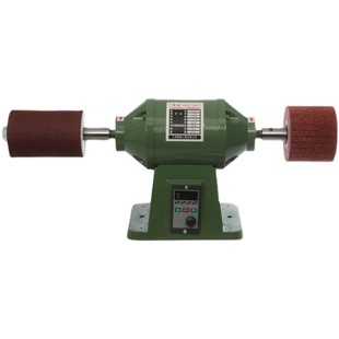 双头无极调速台式抛光机不锈钢亚克力金属打磨抛光砂光机拉丝机