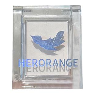 HERORANGE纯白色眼影卧蚕眼头日常提亮眼部单色哑光高光粉便携女