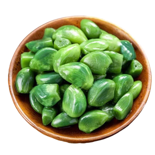 翡翠腊八蒜酸脆解腻不辛辣腌制下饭泡菜咸菜糖蒜大蒜头腌制绿蒜头