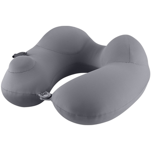 oseagleu型枕旅行便携按压式充气u形枕头飞机高铁睡觉神器护颈枕
